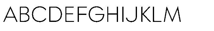Ordine Extra Light Font UPPERCASE