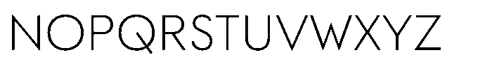 Ordine Extra Light Font UPPERCASE