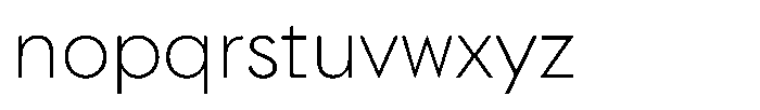 Ordine Extra Light Font LOWERCASE