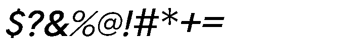 Ordine Italic Font OTHER CHARS