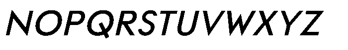 Ordine Italic Font UPPERCASE