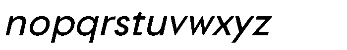 Ordine Italic Font LOWERCASE