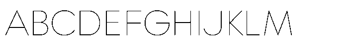 Ordine Thin Font UPPERCASE
