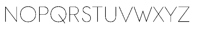 Ordine Thin Font UPPERCASE