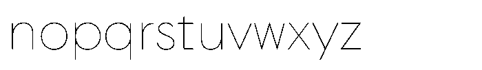 Ordine Thin Font LOWERCASE