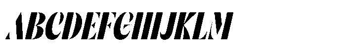 Orelo Compressed Black Italic Font