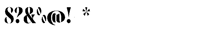 Orelo Compressed Black Font OTHER CHARS