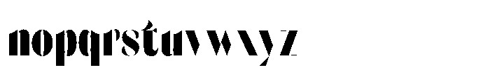 Orelo Compressed Black Font LOWERCASE