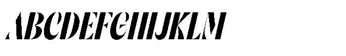 Orelo Compressed Bold Italic Font