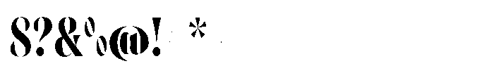 Orelo Compressed Bold Font OTHER CHARS