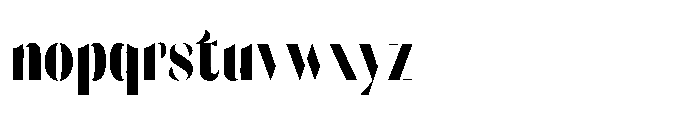 Orelo Compressed Bold Font LOWERCASE