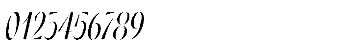 Orelo Compressed Italic Font OTHER CHARS