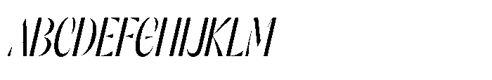 Orelo Compressed Italic Font