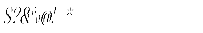 Orelo Compressed Light Italic Font OTHER CHARS