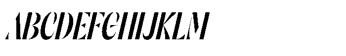 Orelo Compressed Medium Italic Font