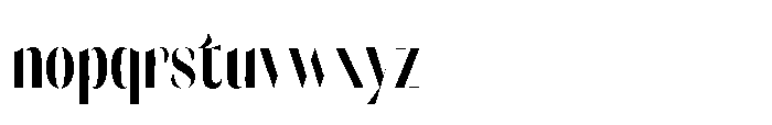 Orelo Compressed Medium Font LOWERCASE