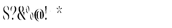 Orelo Compressed Regular Font OTHER CHARS