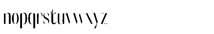 Orelo Compressed Regular Font LOWERCASE