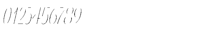 Orelo Compressed Thin Italic Font OTHER CHARS