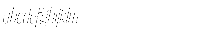 Orelo Compressed Thin Italic FONT