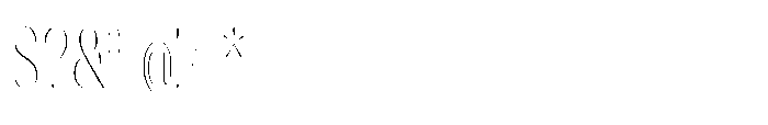 Orelo Compressed Thin Font OTHER CHARS