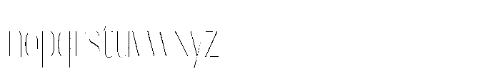 Orelo Compressed Thin Font LOWERCASE