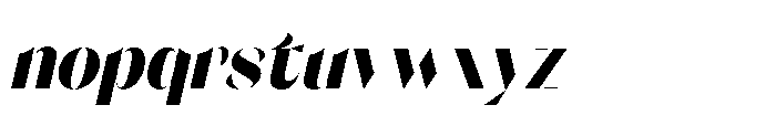 Orelo Condensed Black Italic Font LOWERCASE