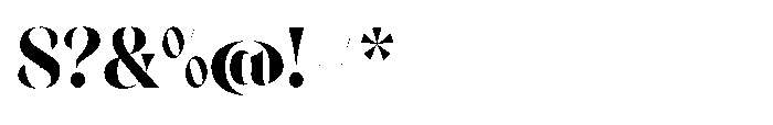 Orelo Condensed Black Font OTHER CHARS