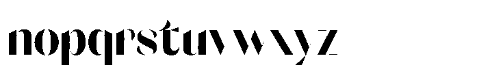 Orelo Condensed Bold Font LOWERCASE