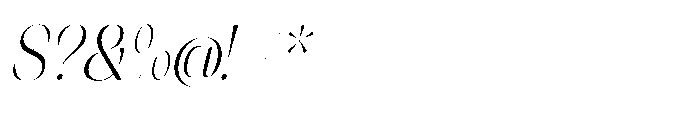 Orelo Condensed Light Italic Font OTHER CHARS