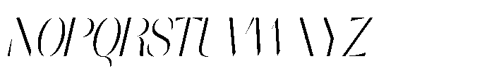 Orelo Condensed Light Italic Font UPPERCASE