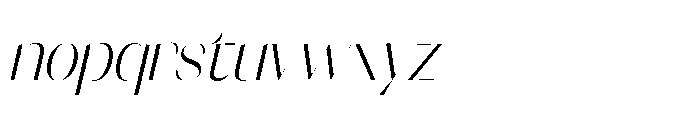Orelo Condensed Light Italic Font LOWERCASE