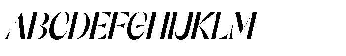 Orelo Condensed Medium Italic Font