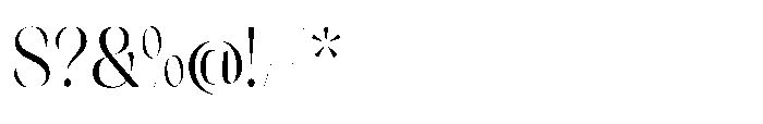 Orelo Condensed Regular Font OTHER CHARS