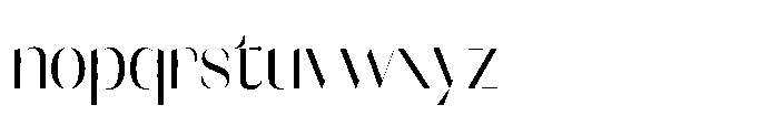 Orelo Condensed Regular Font LOWERCASE
