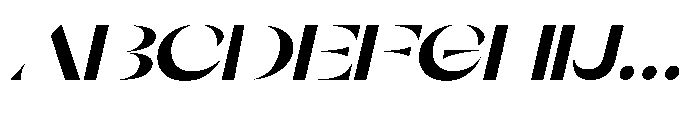 Orelo Expanded Black Italic Font