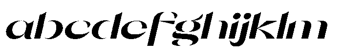 Orelo Expanded Black Italic FONT