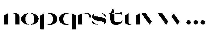 Orelo Expanded Black Font LOWERCASE