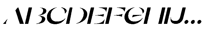 Orelo Expanded Bold Italic Font UPPERCASE
