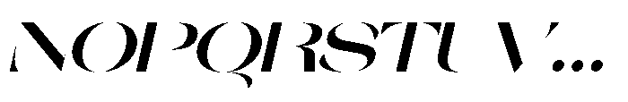 Orelo Expanded Bold Italic Font UPPERCASE