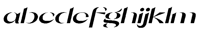 Orelo Expanded Bold Italic FONT