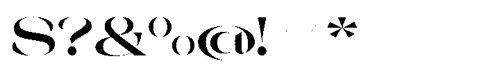 Orelo Expanded Bold Font OTHER CHARS