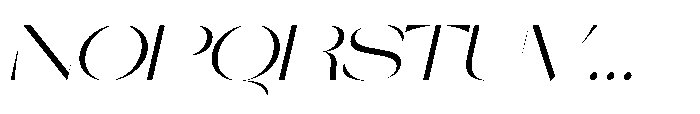 Orelo Expanded Italic Font UPPERCASE