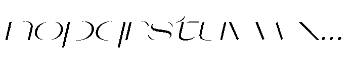 Orelo Expanded Light Italic Font LOWERCASE