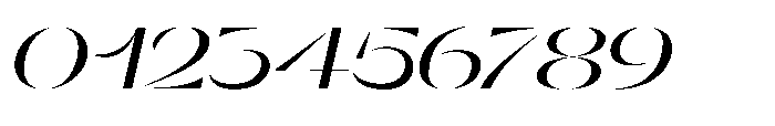 Orelo Expanded Medium Italic Font OTHER CHARS