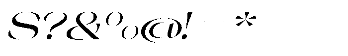 Orelo Expanded Medium Italic Font OTHER CHARS