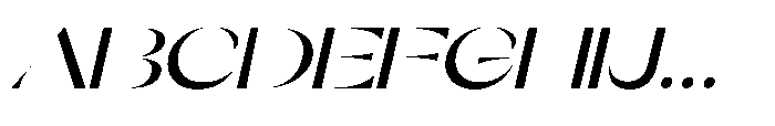 Orelo Expanded Medium Italic Font UPPERCASE