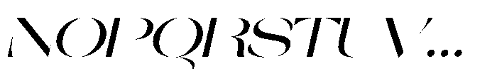 Orelo Expanded Medium Italic Font UPPERCASE