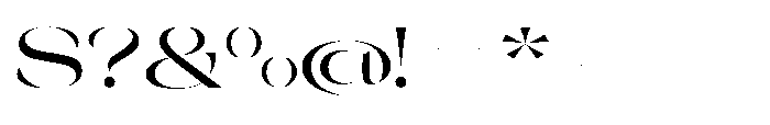Orelo Expanded Medium Font OTHER CHARS