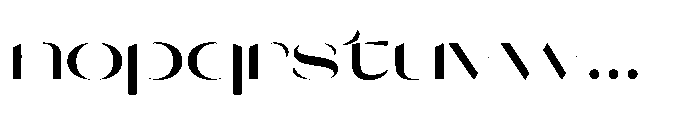 Orelo Expanded Medium Font LOWERCASE